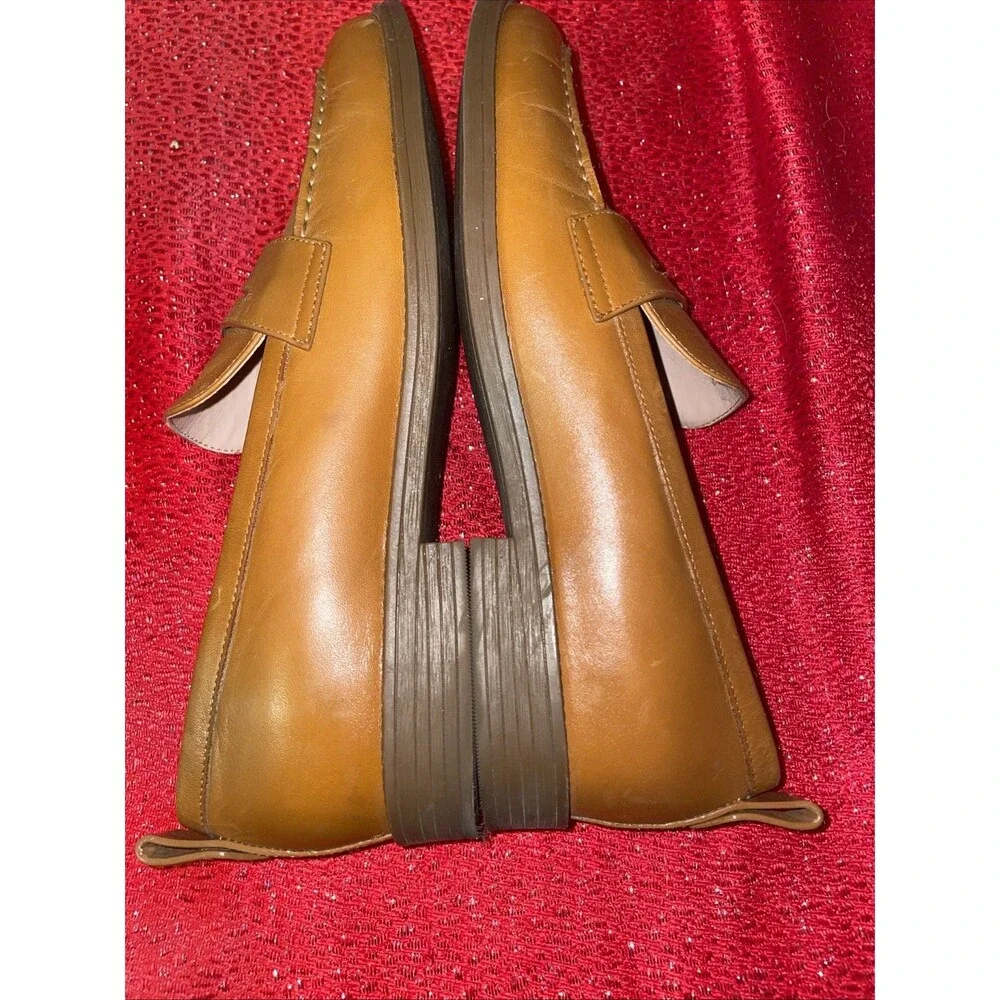 Cole Haan Women's Haverhill Penny Loafers British Tan Leather Size 10B $80 MSRP